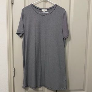 Umgee black and white striped dress